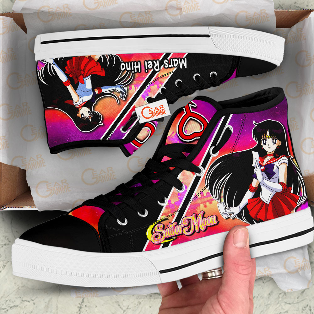 Sailor Mars High Tops Canvas Shoes - Image 2