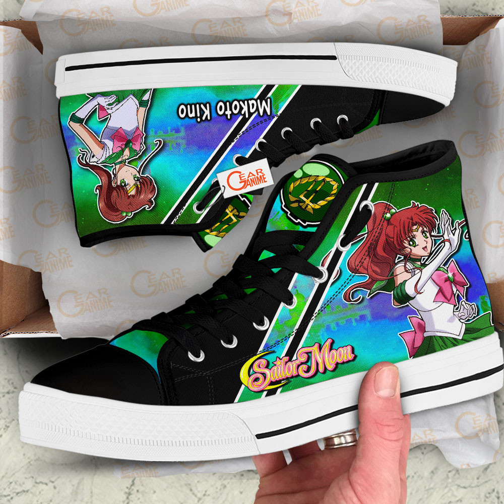 Sailor Jupiter High Tops Canvas Shoes Makoto Kino