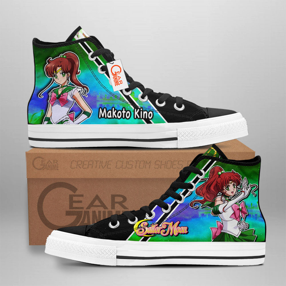 Sailor Jupiter High Tops Canvas Shoes Makoto Kino - Image 2