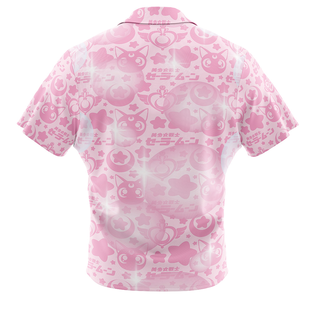 Kawaii Sailor Moon Button Up Hawaiian Shirt - Image 2
