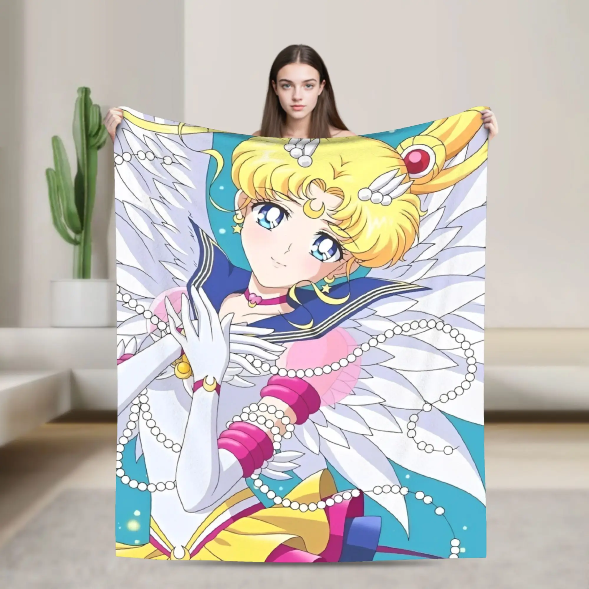 Sailors Moon Kawaii Anime Blanket