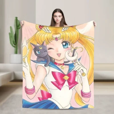 Sailors Moon Funny Anime Blanket