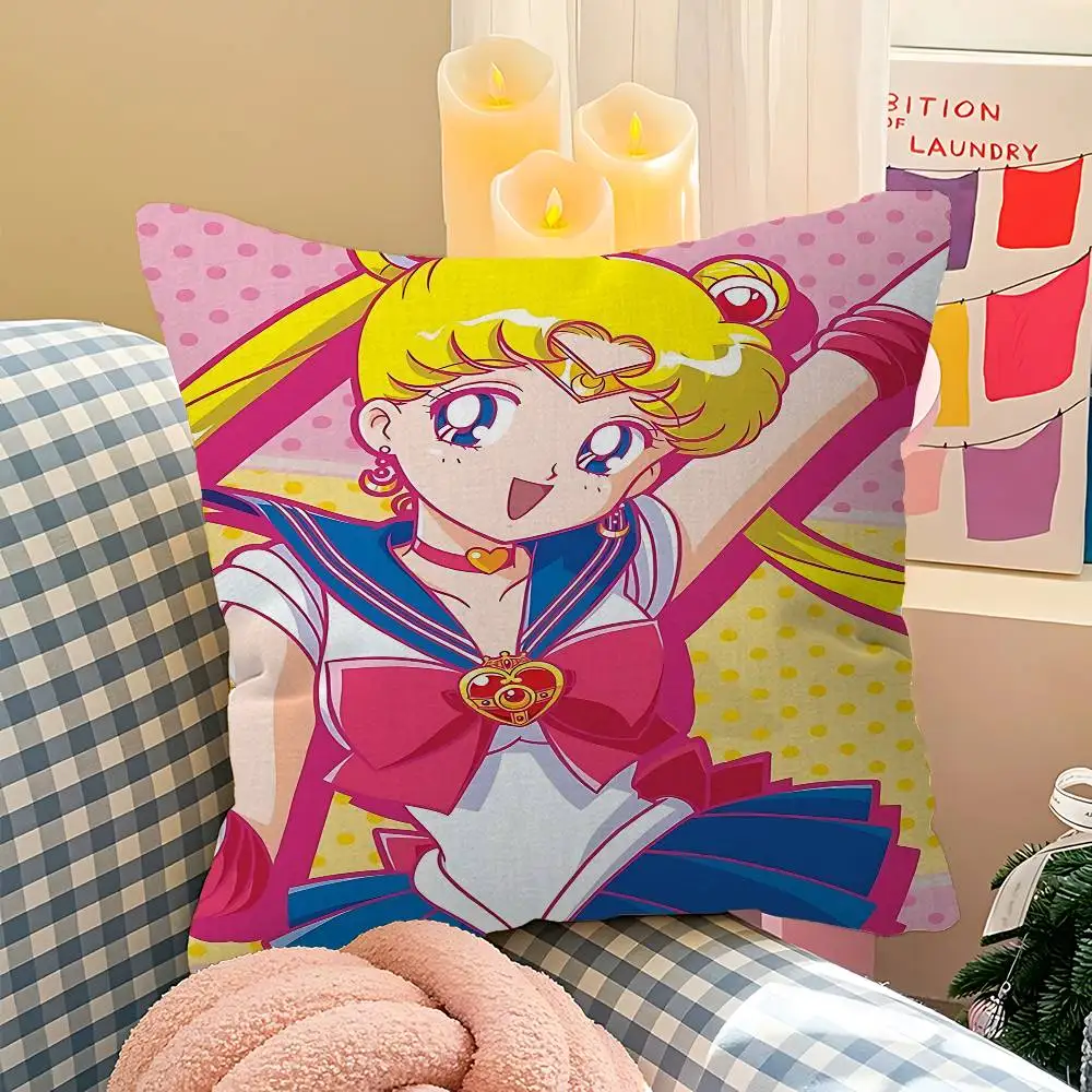 Sailor Moon Soft Anime Girl Throw Pillow