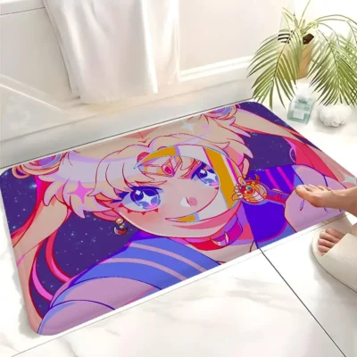 Sailors Moon Kids Room Bath Mat
