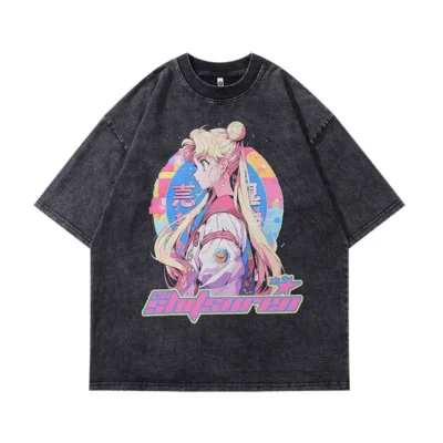 Sailor Moon Aesthetic  Wash T-shirt