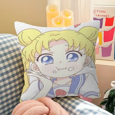 Sailor Moon Cartoon Anime Girl Throw Pillow