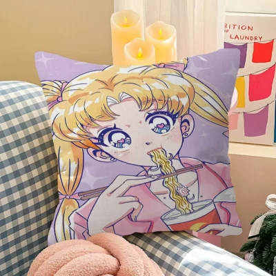 Sailor Moon Aesthetic Anime Girl Throw Pillow