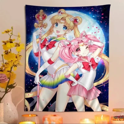 Sailor Moon Cute Anime Home Decor Tapestries