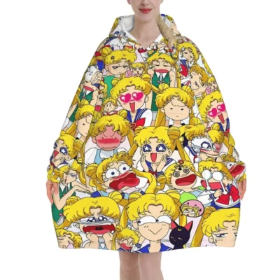 Sailors Moon Guardians Anime Style Cozy Snug Hoodie