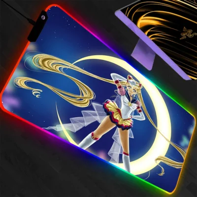 Sailor Moon Colorful LED RGB Mouse Pad