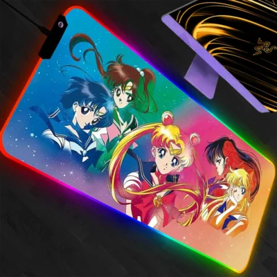 Sailor Moon Premium Gaming RGB Mouse Pad