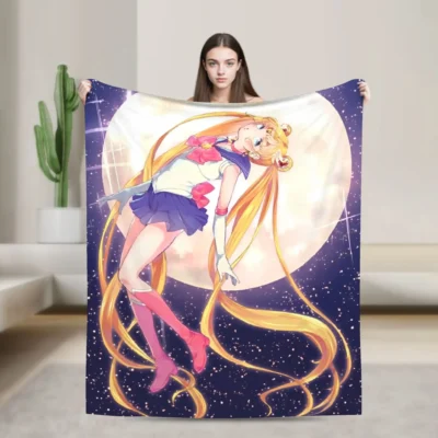 Sailors Moon Warm Flannel Blanket