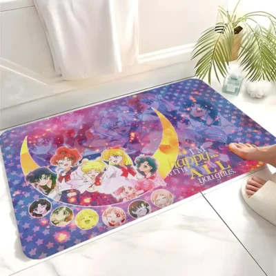 Sailors Moon Cute Anime Bath Mat