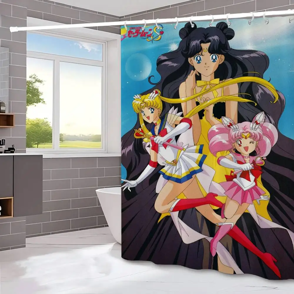 Sailor Moon Kawaii Anime Shower Curtain