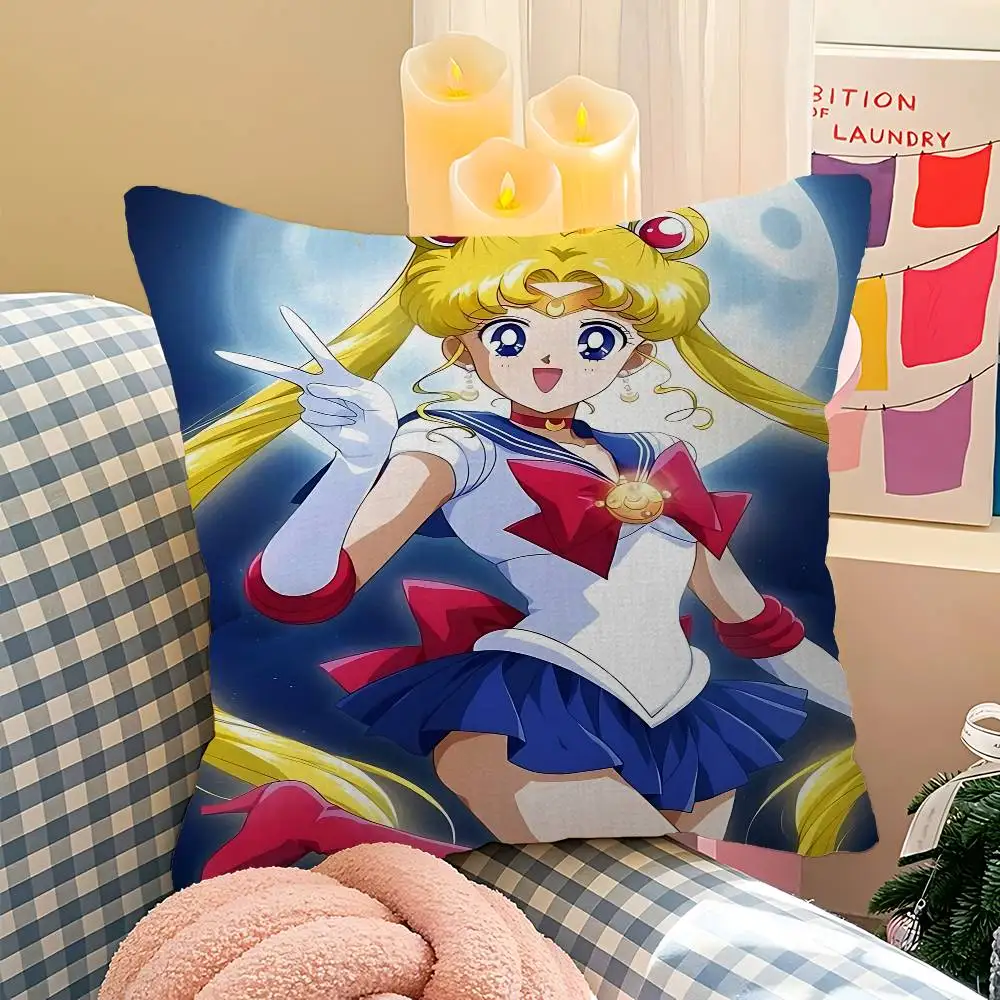 Sailor Moon Lovely Anime Girl Throw Pillow