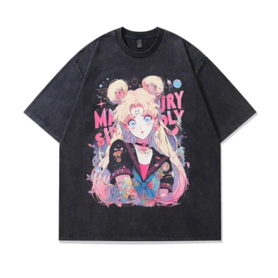 Sailor Moon Minimalist Wash T-shirt
