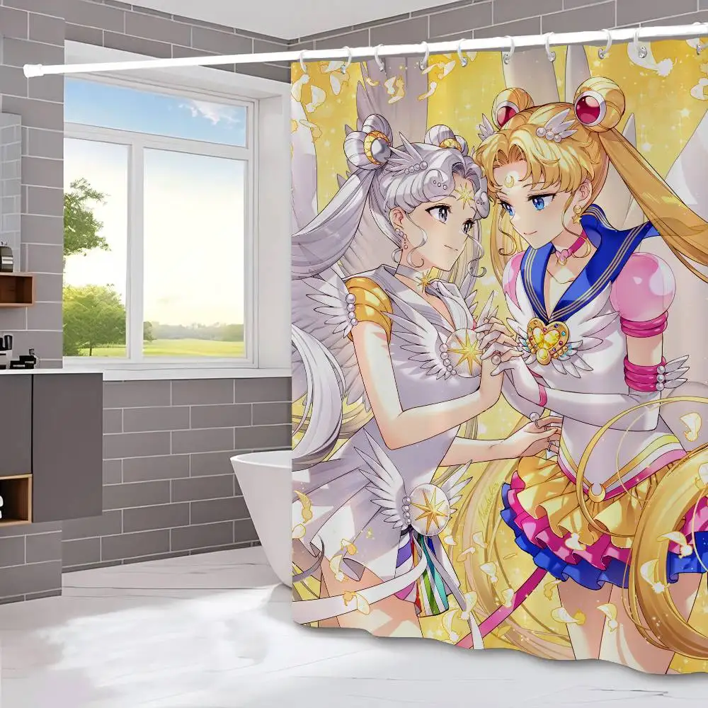 Sailor Moon Vintage Anime Shower Curtain