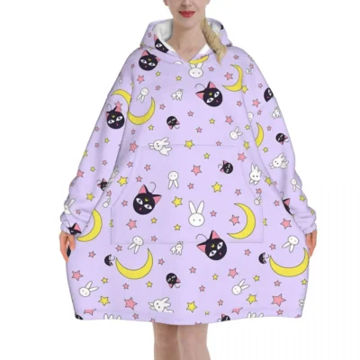 Sailors Moon Guardians Thick Winter Comfy Snug Hoodie