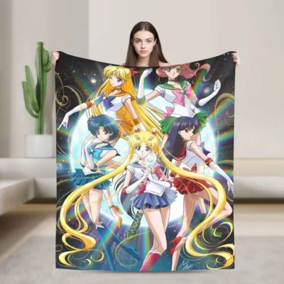 Sailors Moon Lovely Cartoon Blanket