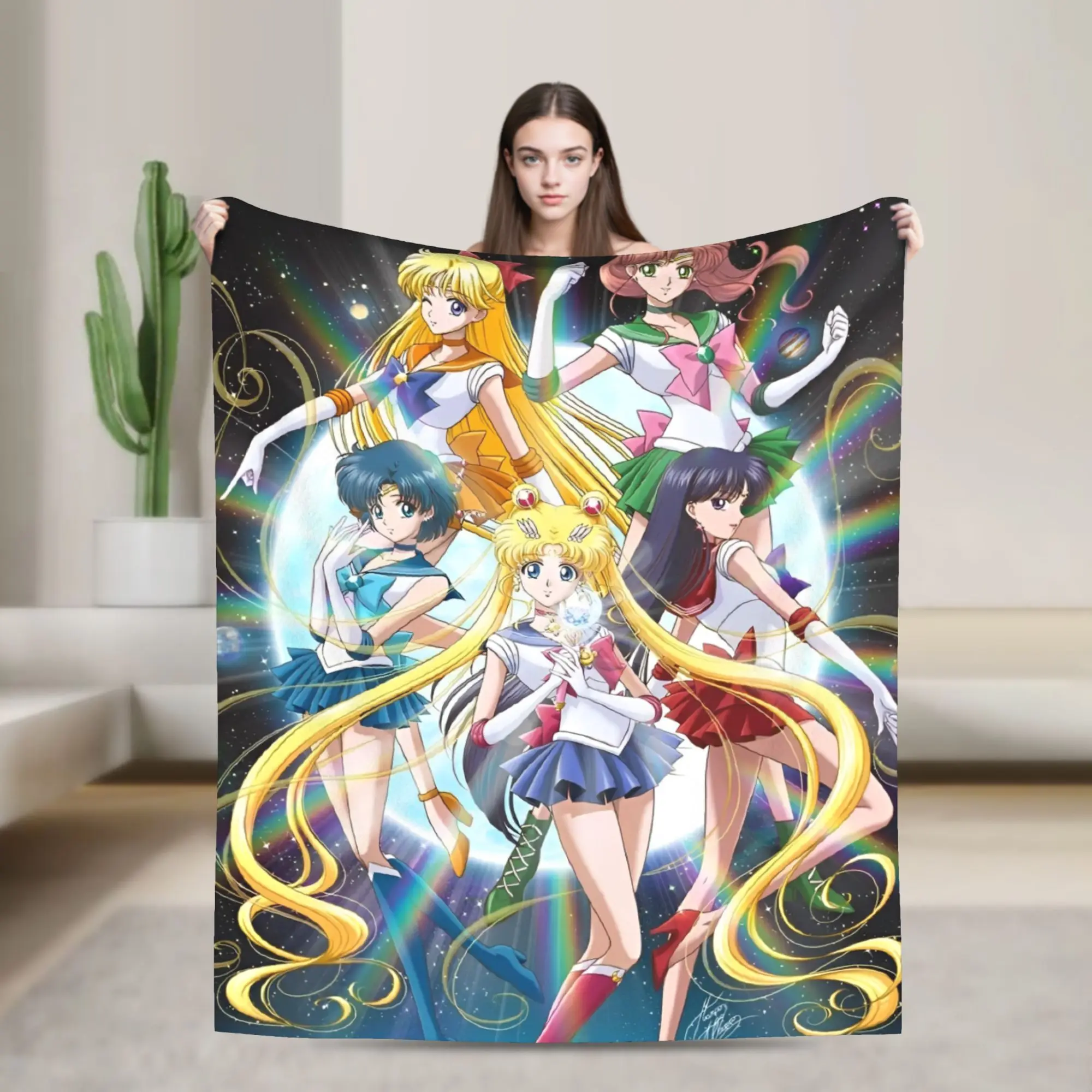 Sailors Moon Lovely Cartoon Blanket