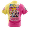 Sailor Scouts Sailor Moon Short Sleeve Hawaiian Shirtt BACK Mockup - Sailor Moon UK Shop