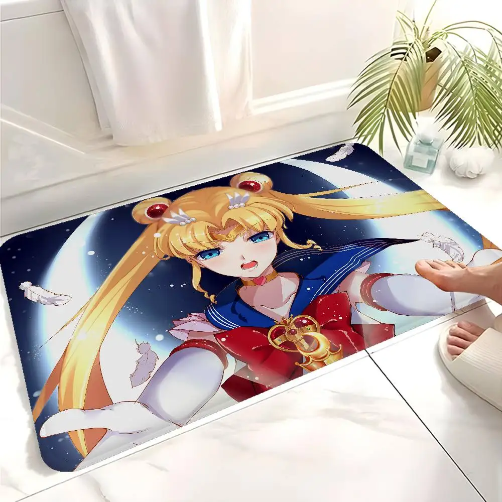 Sailors Moon Colorful Anime Bath Mat
