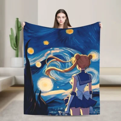 Hot Sailors Moon Kawaii Anime Blanket