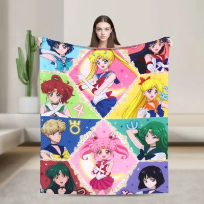 Sailors Moon Cute Anime Blanket