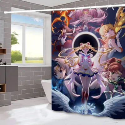 Sailor Moon Soft Color Shower Curtain