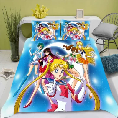 Sailors Moon Colorful Bedding Set