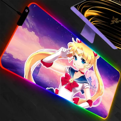 Sailor Moon High Quality Anime RGB Mouse Pad