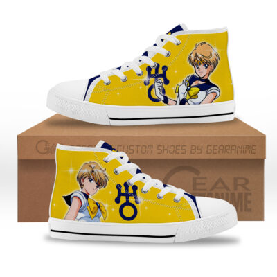 Sailor Uranus Kids Sneakers Anime High Tops Canvas Shoes