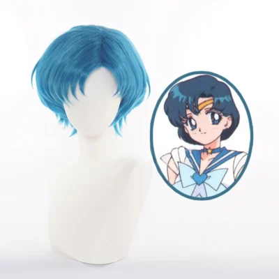 Sailor Moon Mizuno Ami Cosplay Wig
