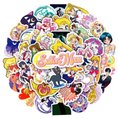 50/100PCS Cartoon Anime Sailor Moon Stickers