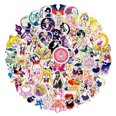 10/30/50/100PCS Cute Sailor Moon Anime Stickers