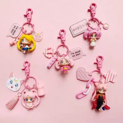 Sailor Moon Tsukino Usagi Chibiusa best friend Key buckle Car keychain