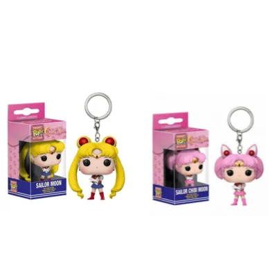 New Goods Sailor Moon Bunny-Chan Small Lady Figures Keychain