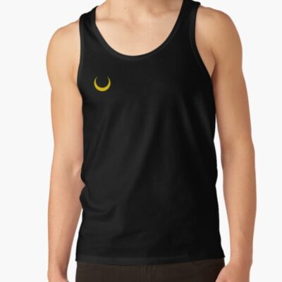 Yellow Crescent Moon Tank Top