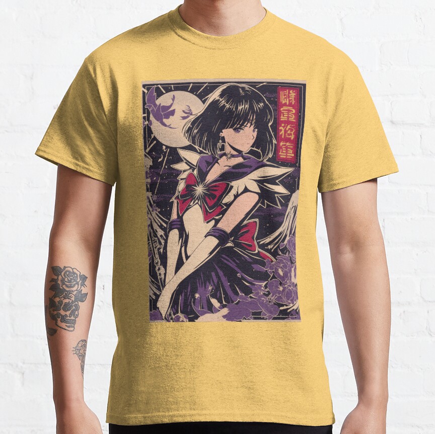 Sailor Saturn Vintage Poster T-Shirt - Image 6