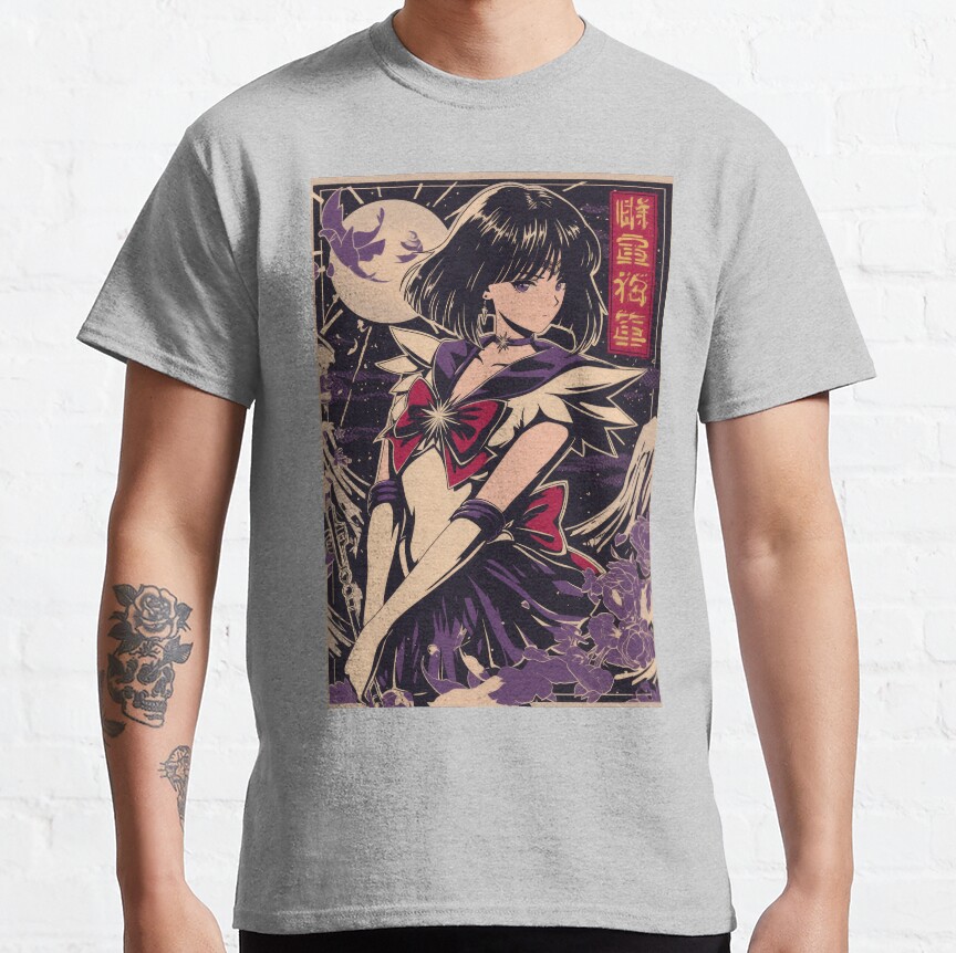 Sailor Saturn Vintage Poster T-Shirt - Image 4