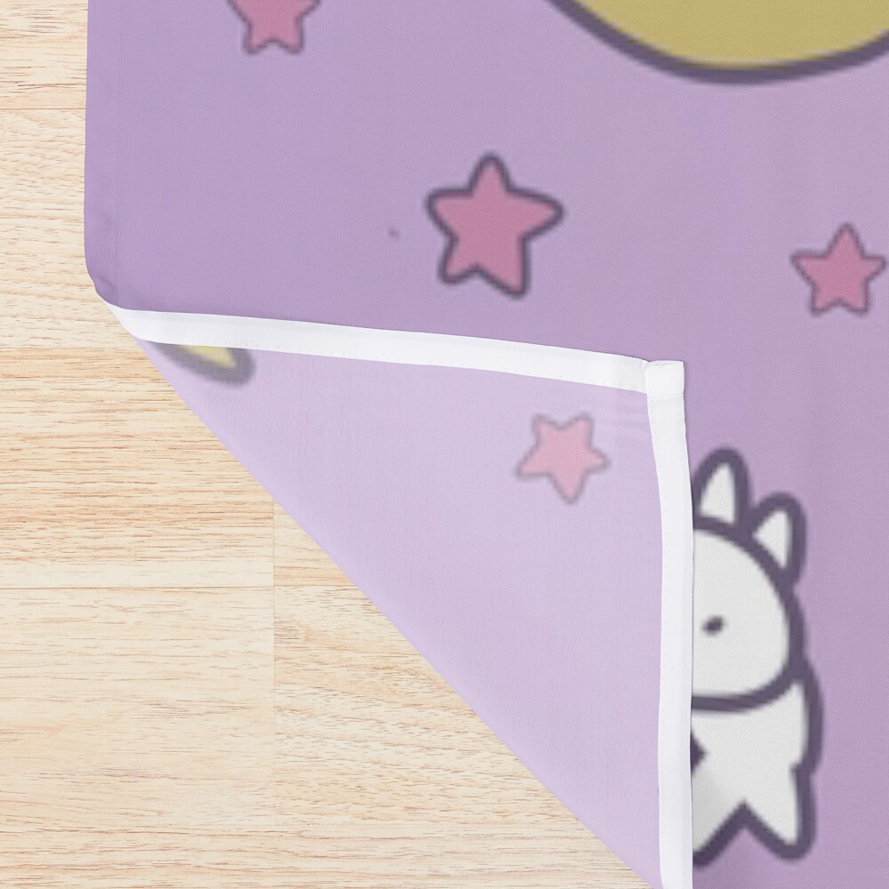 Sailor Moon Cute Moon Bunny Shower Curtain - Image 2
